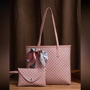 Shoulder Tote Bag With Clutch